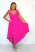 Dress The Harem Jumpsuit - Hot Pink dubai outfit dress brunch fashion mums