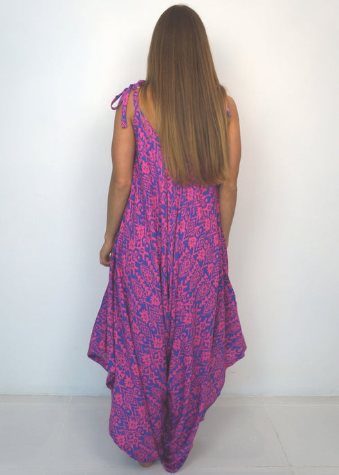 Dress HOT PINK LIBERTY The Harem Jumpsuit - Hot Pink Liberty dubai outfit dress brunch fashion mums