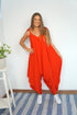 Dress The Harem Jumpsuit - Scarlet Red dubai outfit dress brunch fashion mums