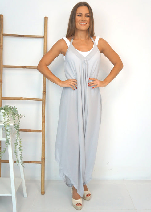 Dress The Harem Jumpsuit - Shades Of Grey Summer dubai outfit dress brunch fashion mums