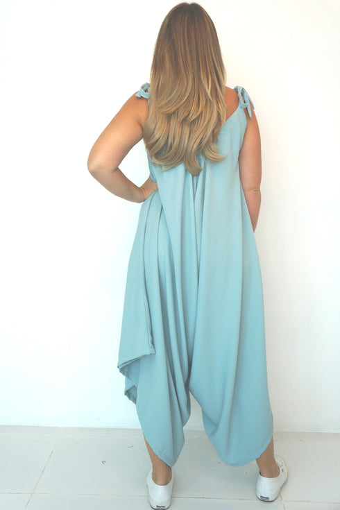 Dress The Harem Jumpsuit - Slate Blue dubai outfit dress brunch fashion mums
