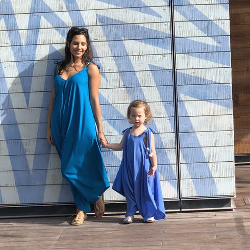 Dress The Little Jumpsuit - Cornflower Blue dubai outfit dress brunch fashion mums