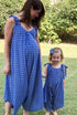 Dress The Little Jumpsuit - Cornflower Blue White Spots dubai outfit dress brunch fashion mums