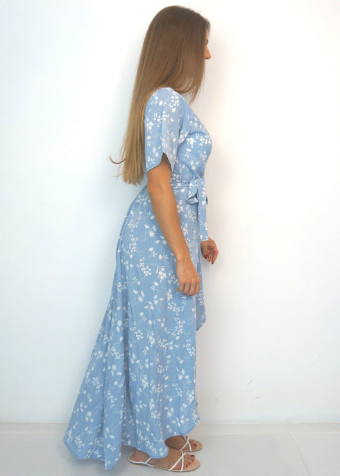 Dress The Maxi Wrap Dress - Blue Sky Thinking dubai outfit dress brunch fashion mums