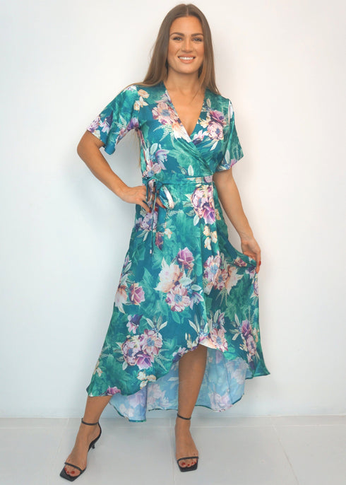 Dress The Maxi Wrap Dress - Chelsea Flowers dubai outfit dress brunch fashion mums