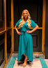 Dress The Maxi Wrap Dress - Christmas Emerald Green dubai outfit dress brunch fashion mums