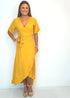 Dress The Maxi Wrap Dress - Classic Mustard dubai outfit dress brunch fashion mums