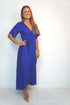Dress The Maxi Wrap Dress - Dark Royal Blue dubai outfit dress brunch fashion mums