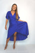 Dress The Maxi Wrap Dress - Dark Royal Blue dubai outfit dress brunch fashion mums