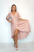 Dress The Maxi Wrap Dress - Dusty Pink dubai outfit dress brunch fashion mums