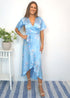 Dress The Maxi Wrap Dress - Flowery Sky dubai outfit dress brunch fashion mums