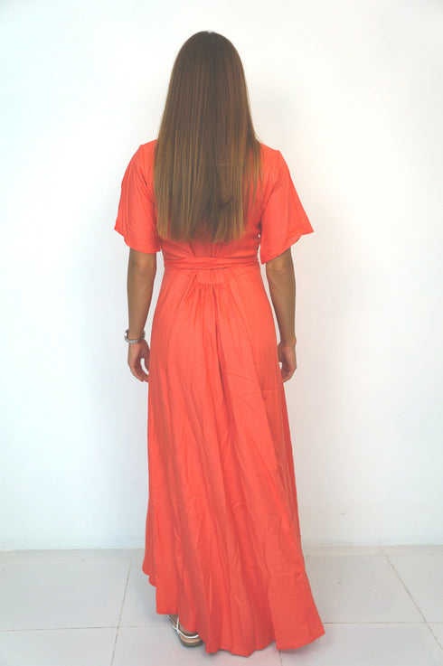 Dress The Maxi Wrap Dress - Holiday Corals dubai outfit dress brunch fashion mums