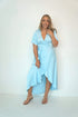 Dress The Maxi Wrap Dress - Ice Blue Silk dubai outfit dress brunch fashion mums