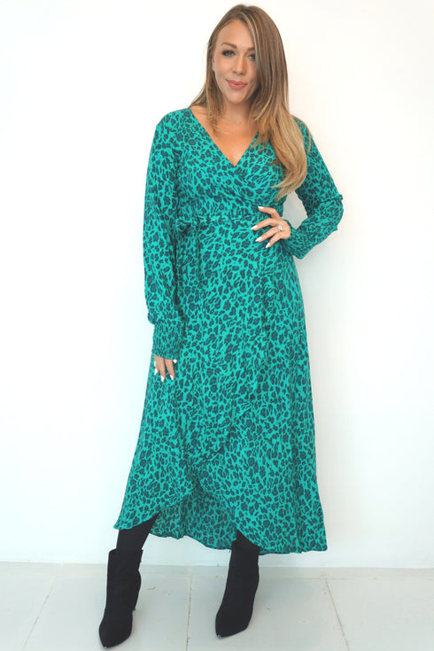 Dress The Maxi Wrap Dress - Jade Jungle dubai outfit dress brunch fashion mums