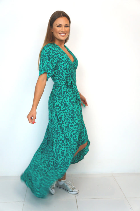Dress The Maxi Wrap Dress - Jade Jungle dubai outfit dress brunch fashion mums