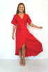 Dress The Maxi Wrap Dress - Mac Red dubai outfit dress brunch fashion mums