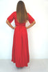 Dress The Maxi Wrap Dress - Mac Red dubai outfit dress brunch fashion mums