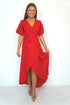 Dress The Maxi Wrap Dress - Mac Red dubai outfit dress brunch fashion mums