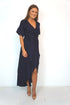 Dress The Maxi Wrap Dress - Midnight Black dubai outfit dress brunch fashion mums