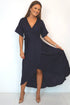 Dress The Maxi Wrap Dress - Midnight Black dubai outfit dress brunch fashion mums