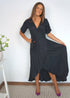 Dress The Maxi Wrap Dress - Midnight Black dubai outfit dress brunch fashion mums