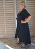 Dress The Maxi Wrap Dress - Midnight Black dubai outfit dress brunch fashion mums