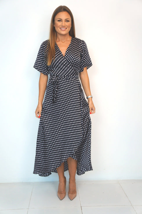 Dress The Maxi Wrap Dress - Midnight Blush dubai outfit dress brunch fashion mums