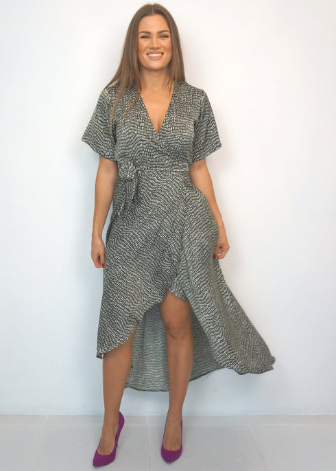 Dress The Maxi Wrap Dress - Olive Martinis dubai outfit dress brunch fashion mums