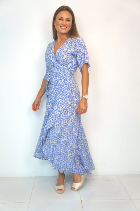 Dress The Maxi Wrap Dress - Painted Riviera dubai outfit dress brunch fashion mums