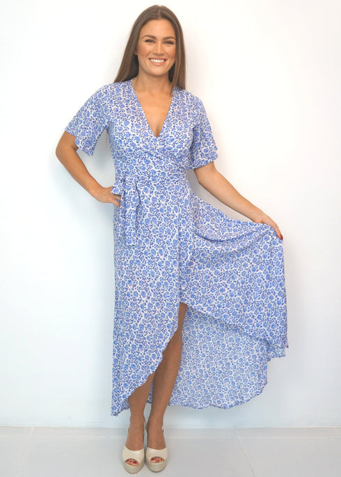 Dress The Maxi Wrap Dress - Painted Riviera dubai outfit dress brunch fashion mums