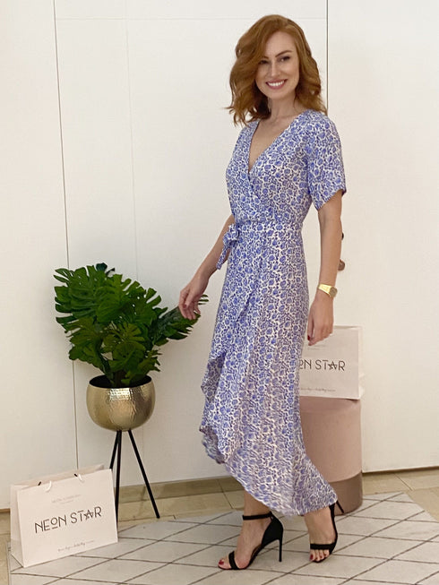 Dress The Maxi Wrap Dress - Painted Riviera dubai outfit dress brunch fashion mums