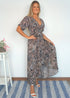 Dress The Maxi Wrap Dress - Peacock Feathers dubai outfit dress brunch fashion mums