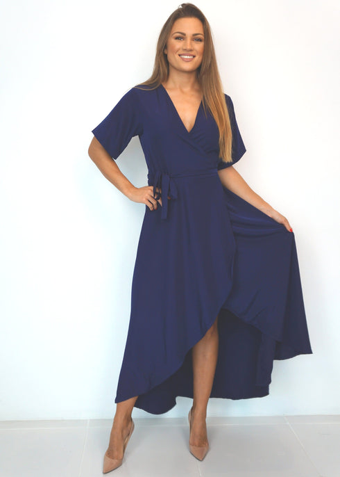 Dress The Maxi Wrap Dress - Perfect Navy dubai outfit dress brunch fashion mums