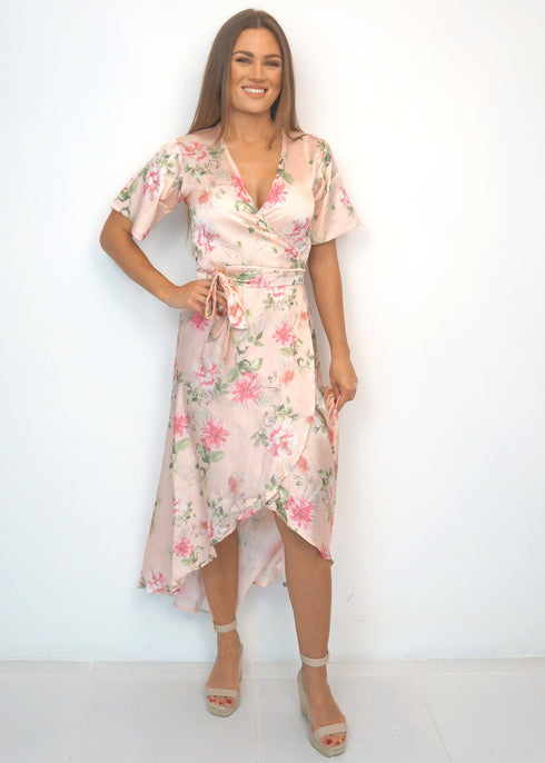 Dress The Maxi Wrap Dress - Perfect Pinks dubai outfit dress brunch fashion mums