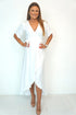 Dress The Maxi Wrap Dress - Perfect White dubai outfit dress brunch fashion mums