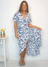 Dress The Maxi Wrap Dress - Royal Bouquet dubai outfit dress brunch fashion mums