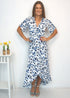Dress The Maxi Wrap Dress - Royal Bouquet dubai outfit dress brunch fashion mums