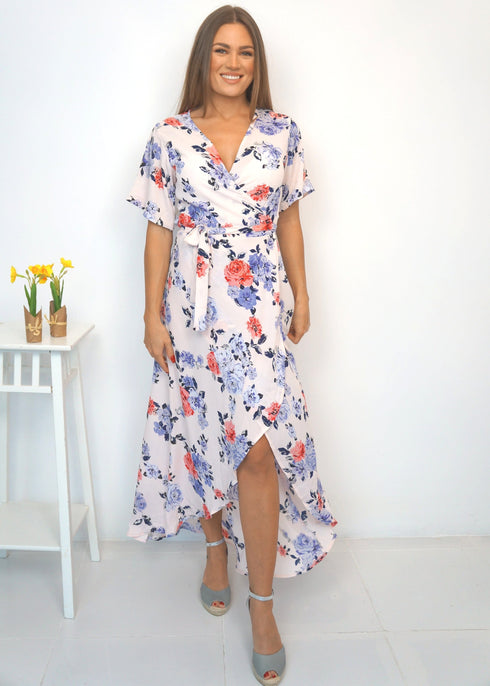 Dress The Maxi Wrap Dress - Summer Blush dubai outfit dress brunch fashion mums