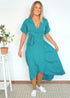 Dress The Maxi Wrap Dress - Summer Teal dubai outfit dress brunch fashion mums