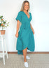 Dress The Maxi Wrap Dress - Summer Teal dubai outfit dress brunch fashion mums