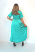 Dress The Maxi Wrap Dress - Teal Silk dubai outfit dress brunch fashion mums