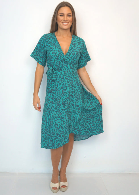 Dress The Midi Wrap Dress - Jade Jungle dubai outfit dress brunch fashion mums