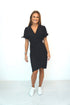 Dress The Midi Wrap Dress - Midnight Black dubai outfit dress brunch fashion mums