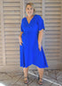 Dress The Midi Wrap Dress - Royal Blue dubai outfit dress brunch fashion mums