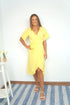 Dress The Midi Wrap Dress - Summer Yellow dubai outfit dress brunch fashion mums