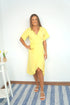 Dress The Midi Wrap Dress - Summer Yellow dubai outfit dress brunch fashion mums