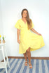 Dress The Midi Wrap Dress - Summer Yellow dubai outfit dress brunch fashion mums
