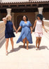 Dress The Pleated Wrap Dress - Slate Blue Pleats dubai outfit dress brunch fashion mums