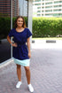 Dress The R Anywhere Dress - Perfect Navy, Aqua Colour Block dubai outfit dress brunch fashion mums