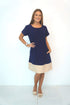 Dress The R Anywhere Dress - Perfect Navy, Nude Colour Block dubai outfit dress brunch fashion mums